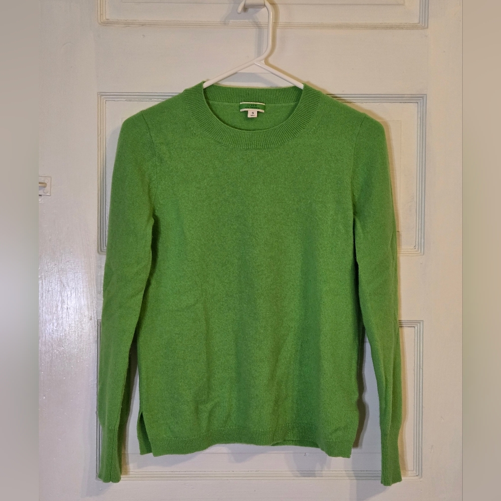 J. Crew Women's Green Crewneck Sweater Size Small